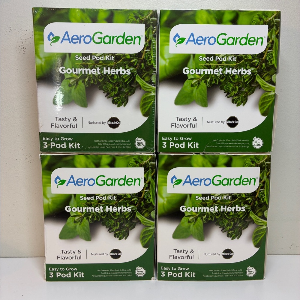 AeroGarden Gourmet Herbs Seed Pod Kit 12 Total Pods